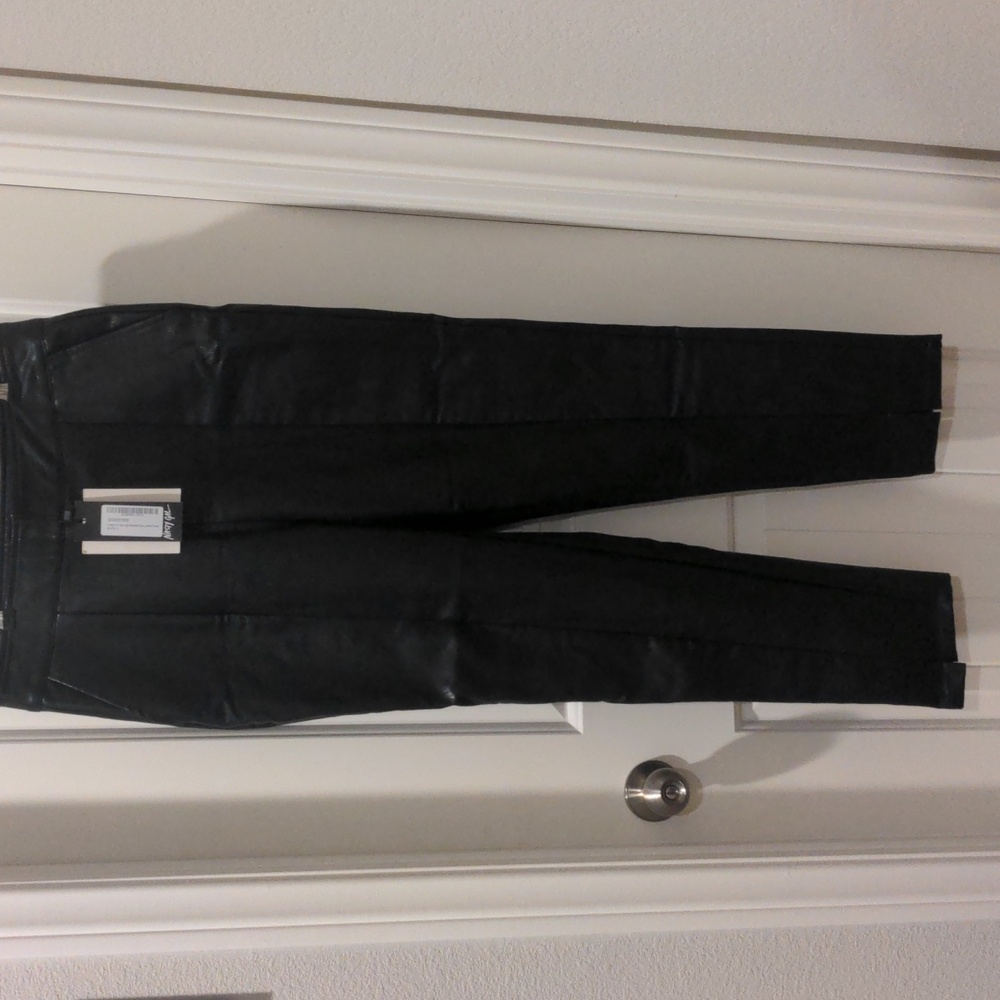 NWT Nasty Gal Black Faux Leather Pants